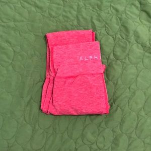 Red Alphalete leggings. M